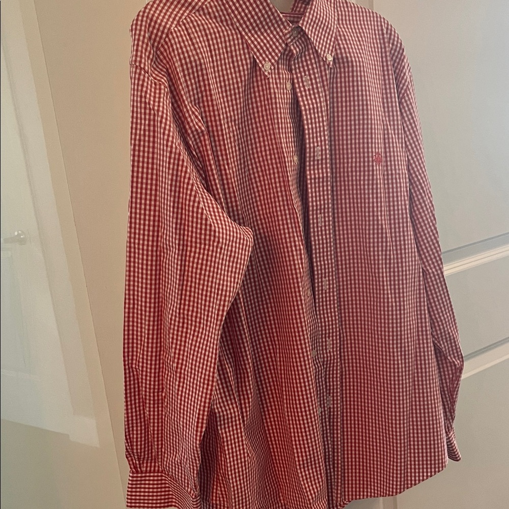 Brooks Brothers Red Gingham Button Down Shirt